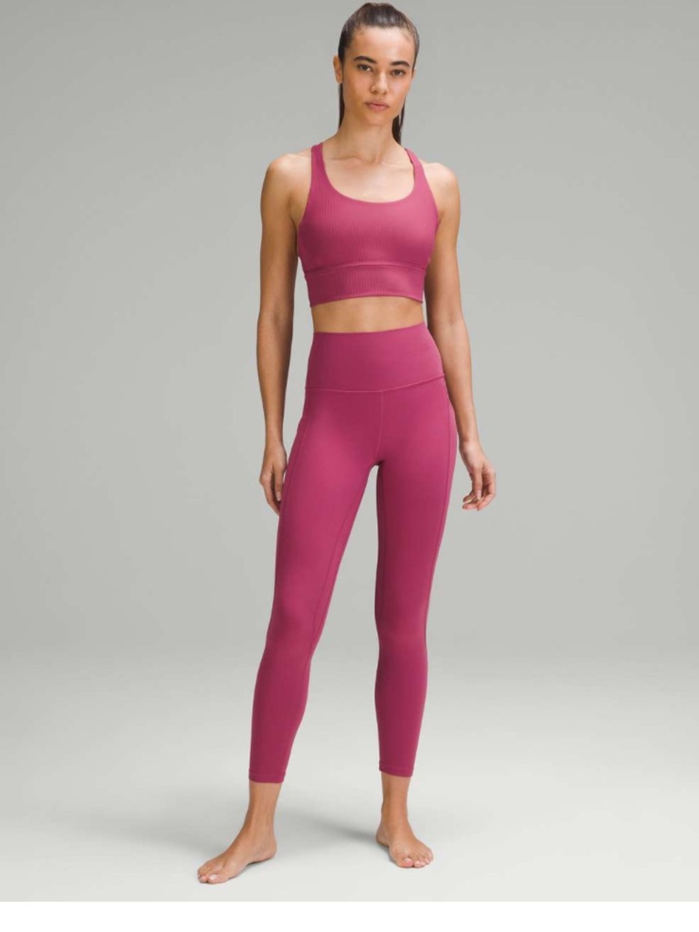 Lululemon Align High-Rise Pant 25" Woman 10 Washed Mauve Gym Workout NULU 2024
